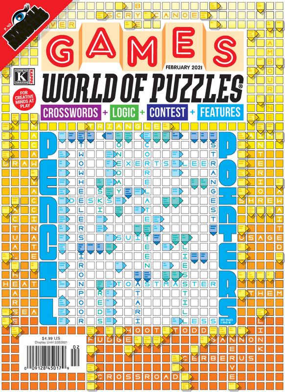 Games-World-of-Puzzles February 01, 2021 Issue Cover