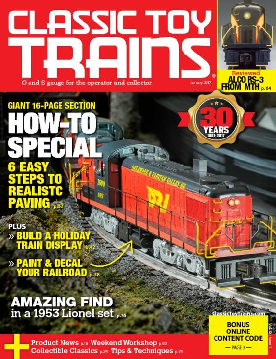 Classic-Toy-Trains January 01, 2017 Issue Cover