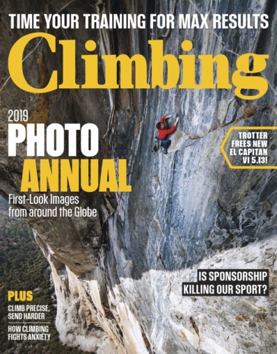 Climbing Magazine August 01, 2019 Issue Cover