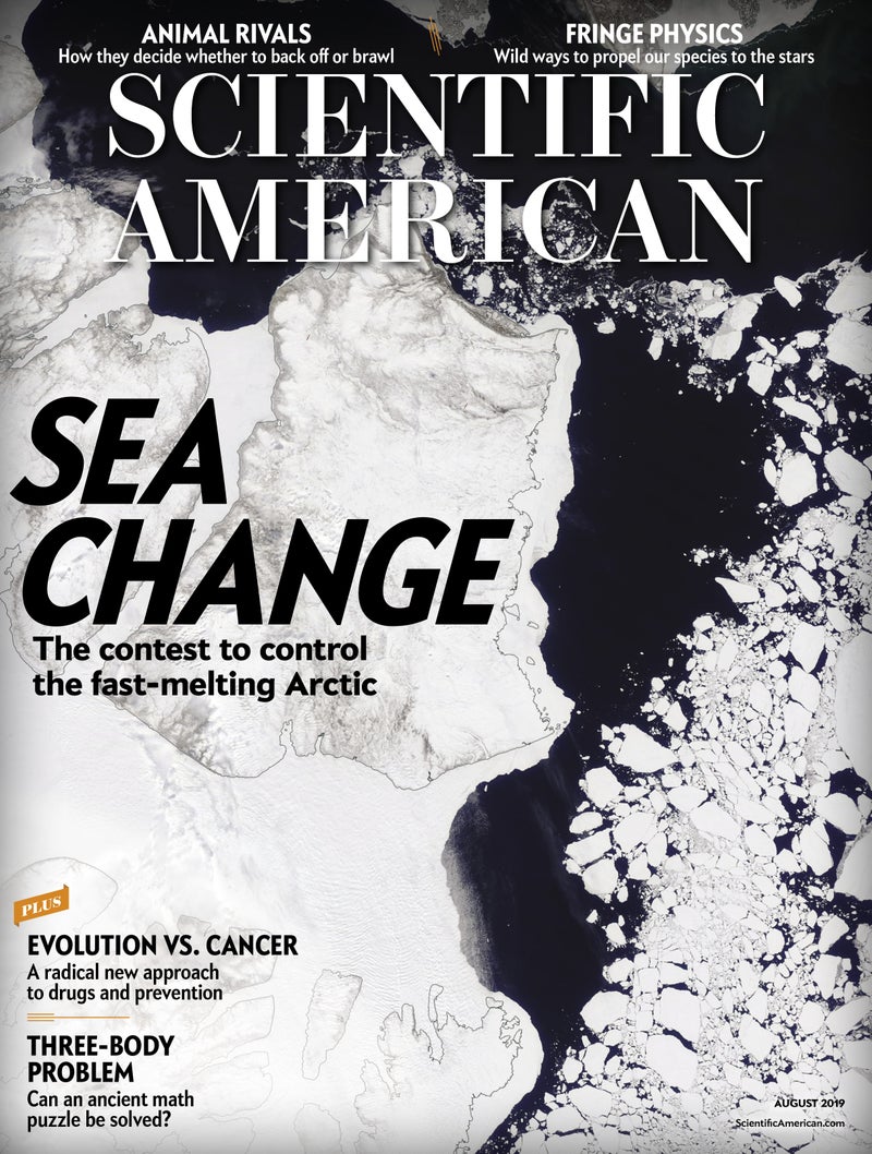 Scientific-American August 01, 2019 Issue Cover