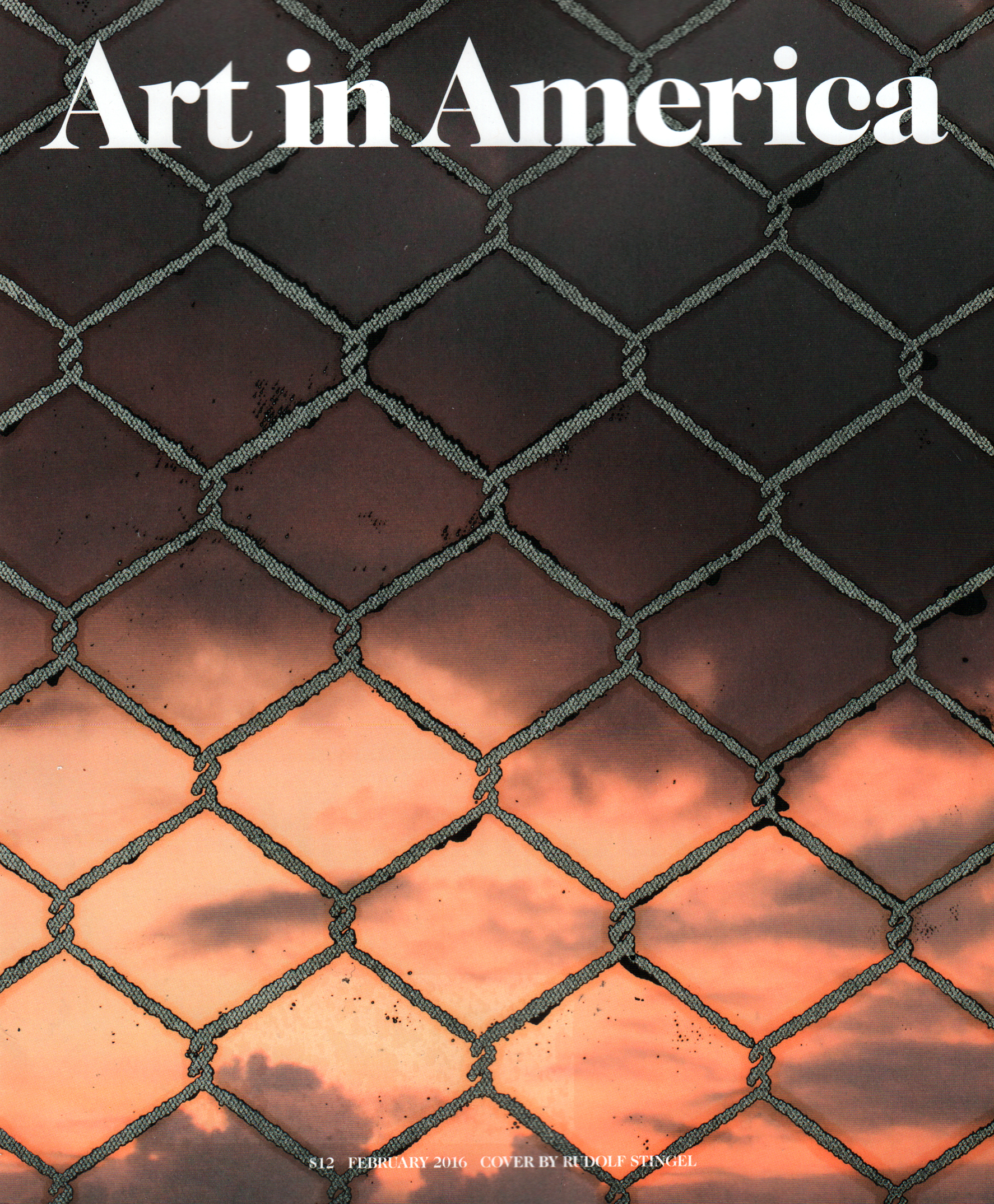 Art-In-America February 01, 2016 Issue Cover
