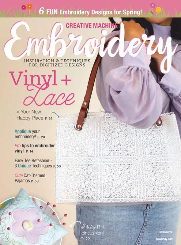 Creative-Machine-Embroidery March 01, 2021 Issue Cover