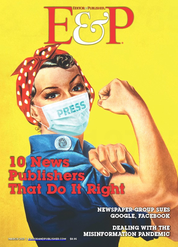 Editor-and-Publisher March 01, 2021 Issue Cover