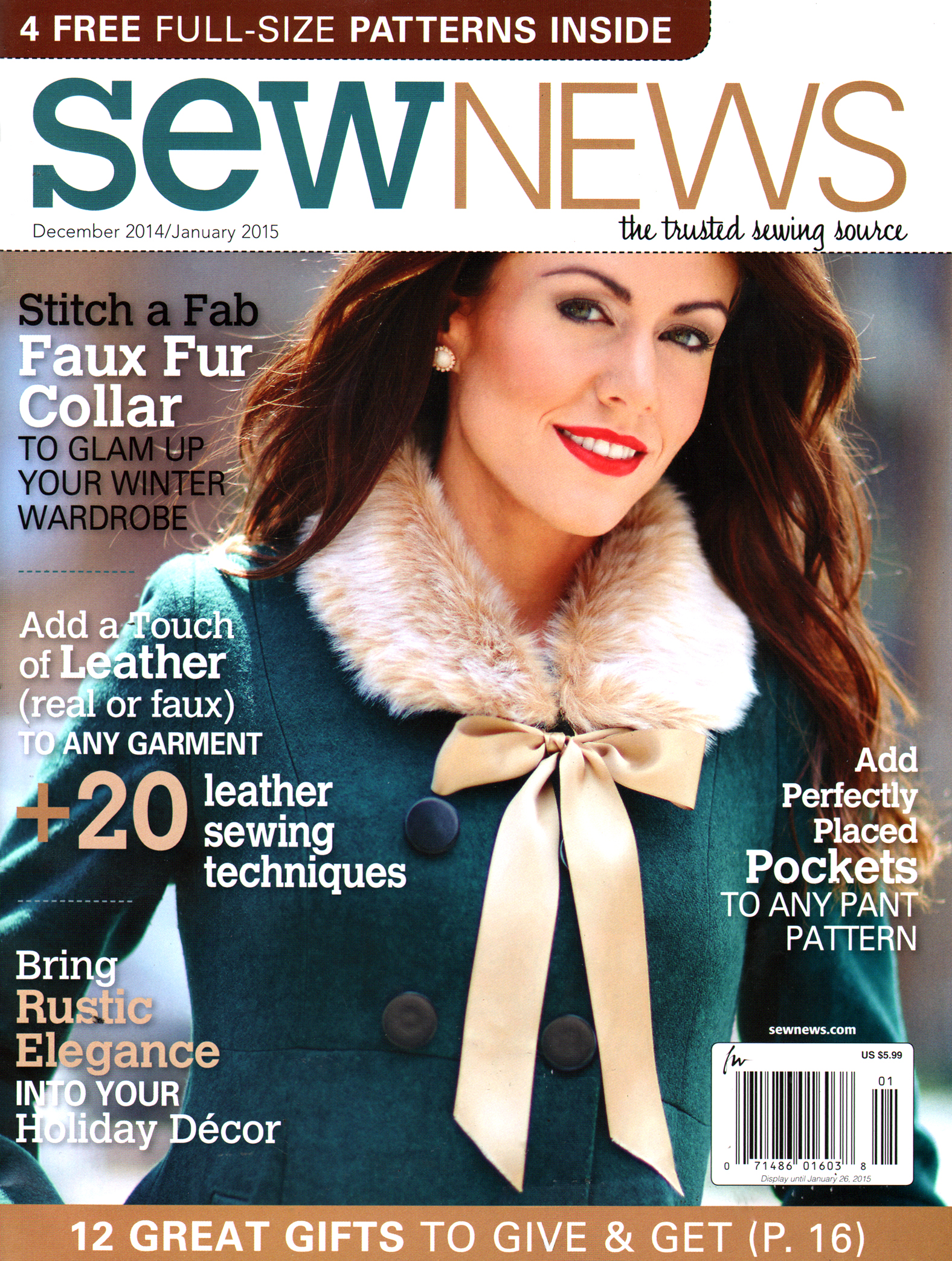 Sew-News December 01, 2014 Issue Cover