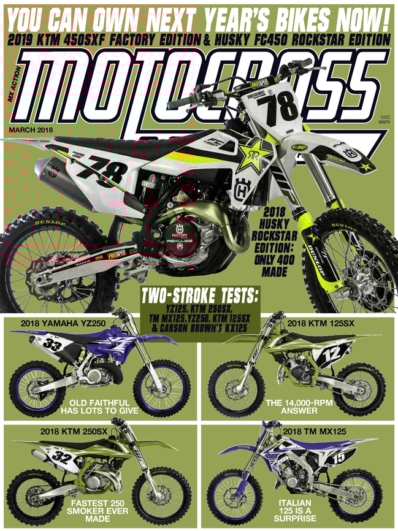 Motocross Action March 01, 2018 Issue Cover