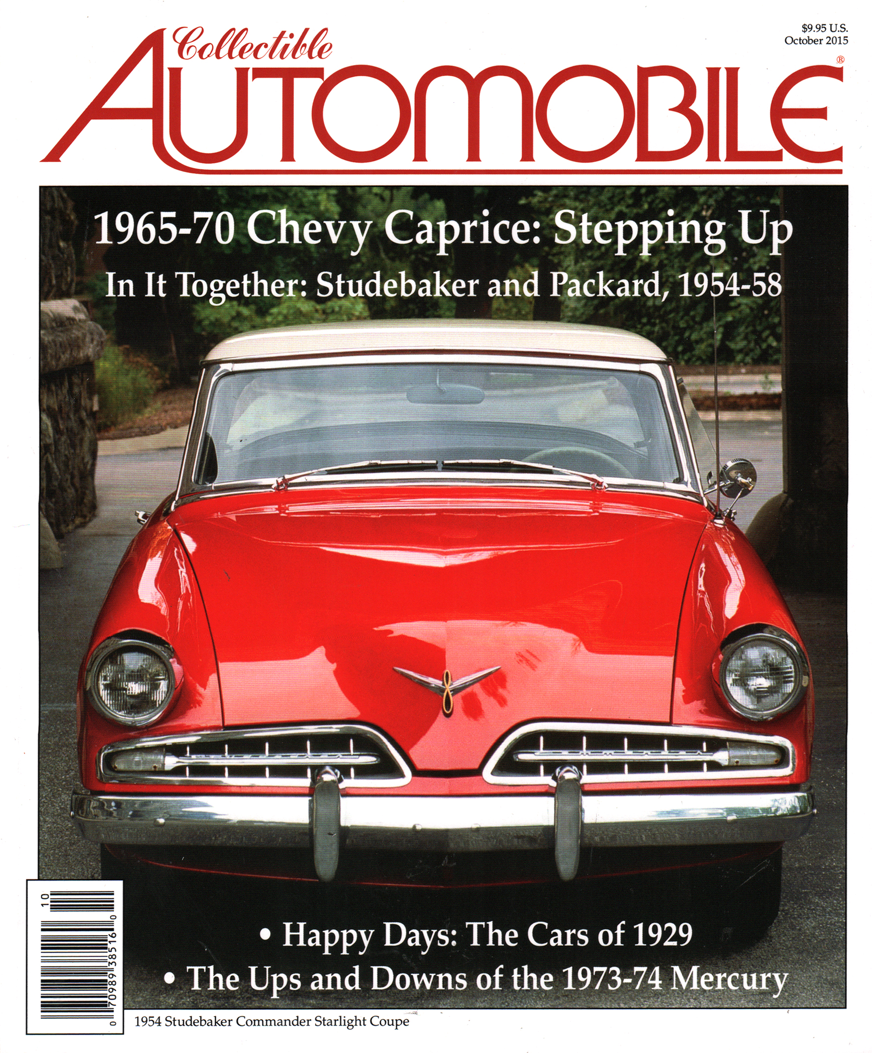 Collectible-Automobile October 01, 2015 Issue Cover