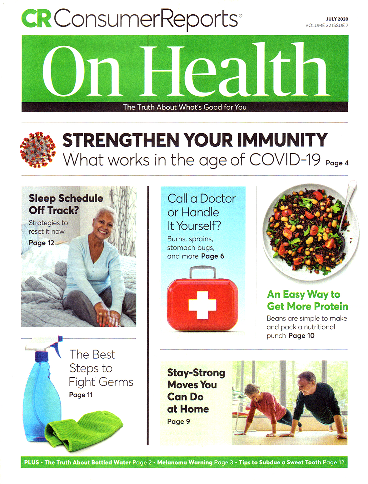 Consumer-Reports-On-Health July 01, 2020 Issue Cover