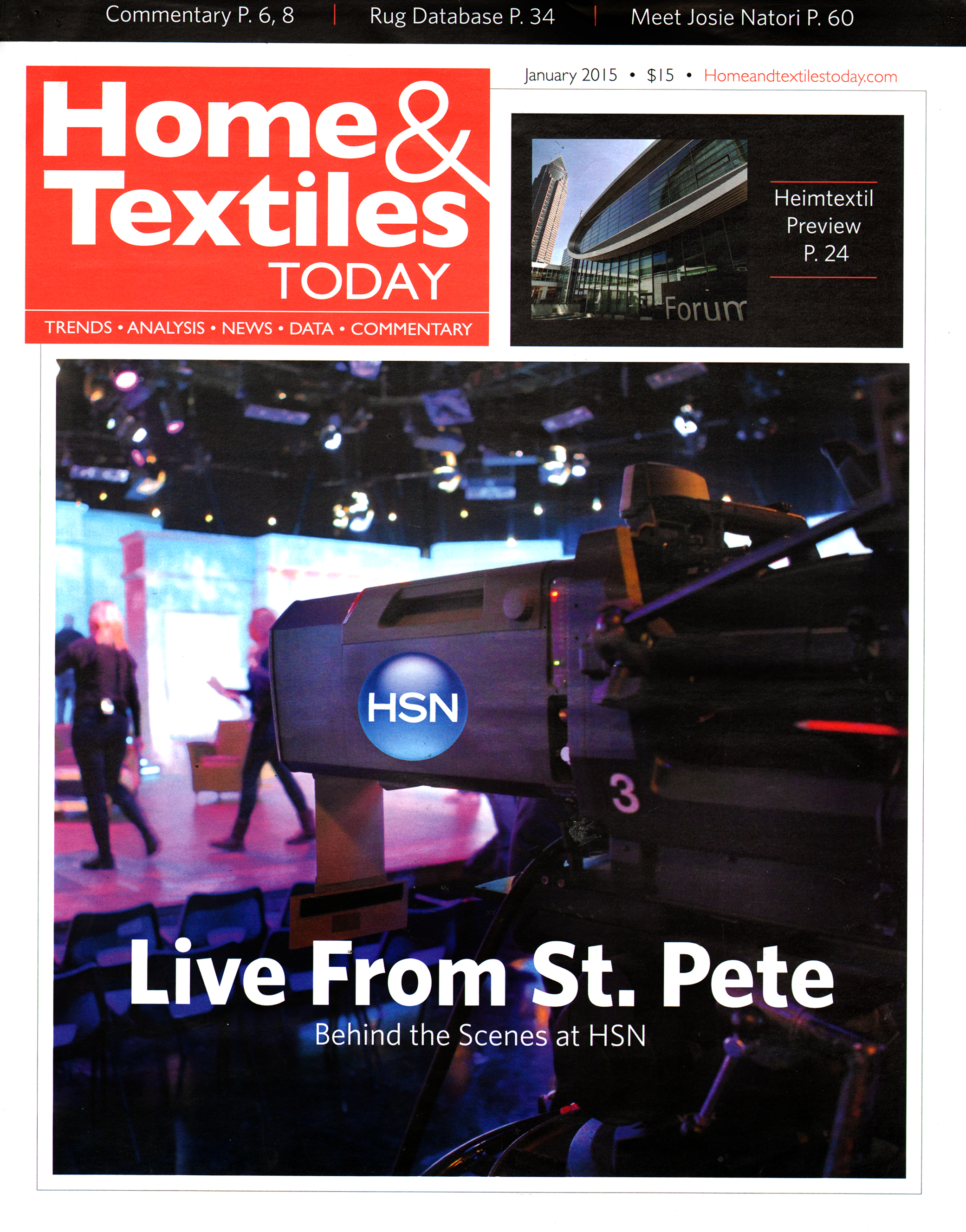 Home-Textiles-Today January 01, 2015 Issue Cover