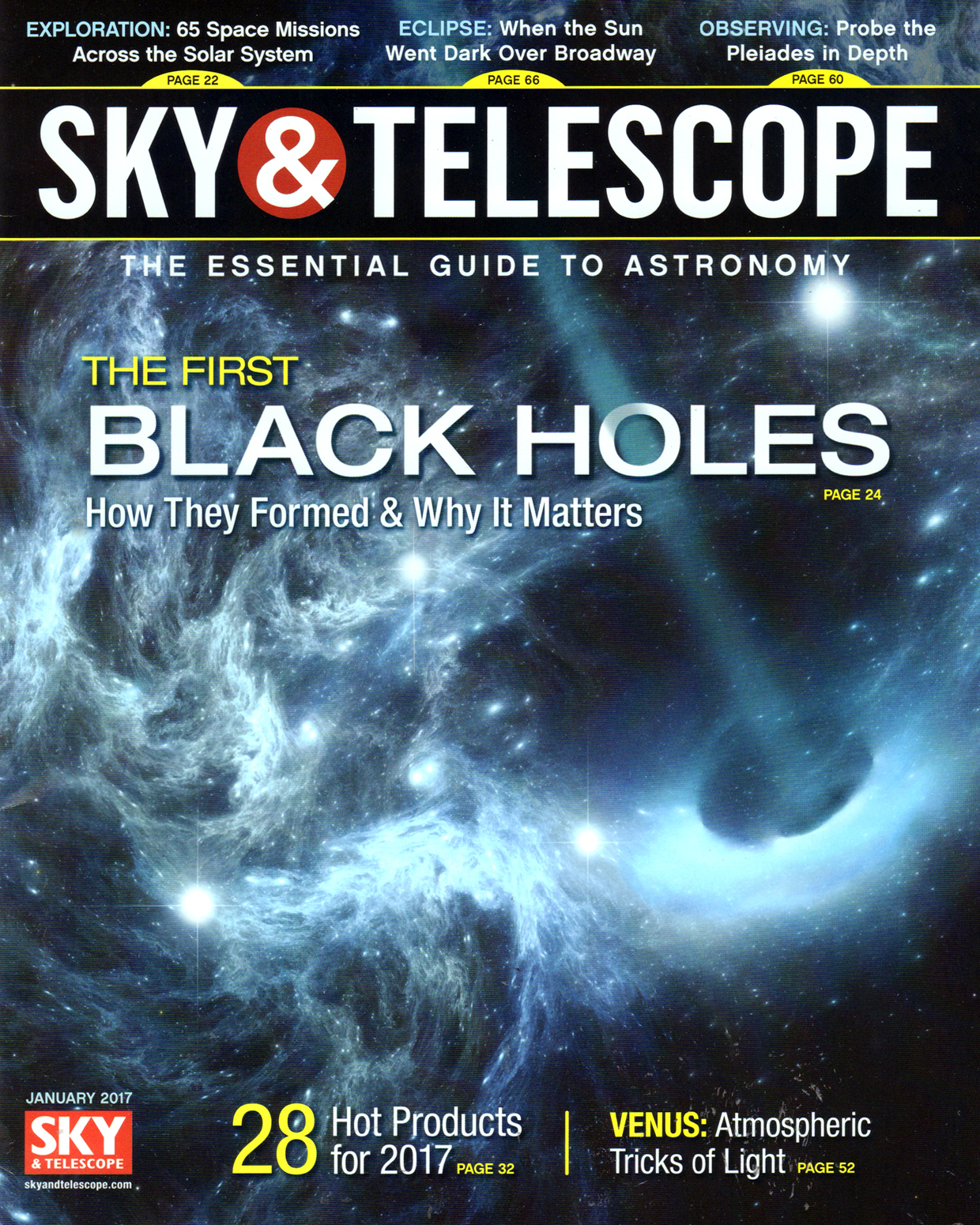 Sky-and-Telescope January 01, 2017 Issue Cover