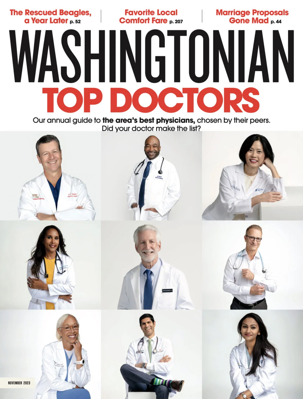 Washingtonian November 01, 2023 Issue Cover