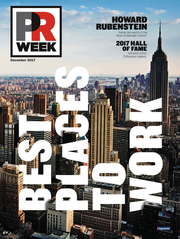 prweek December 01, 2017 Issue Cover