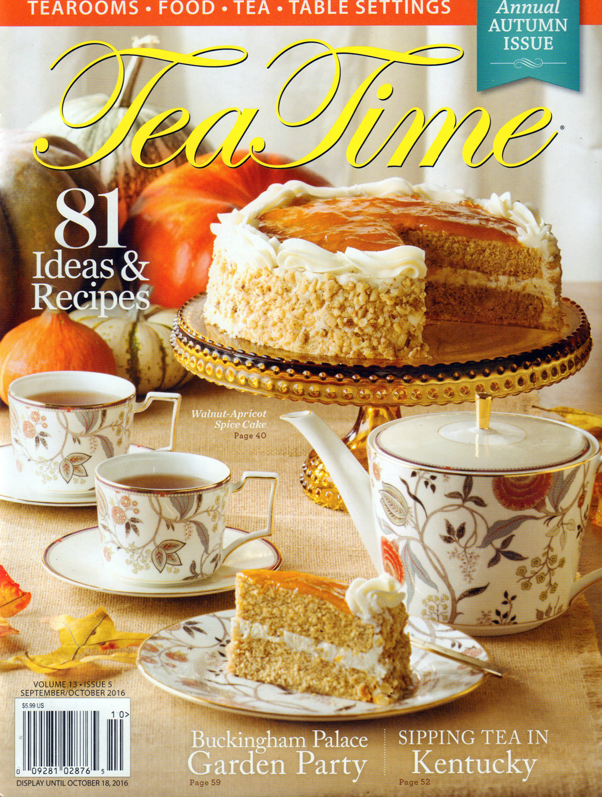 Tea-Time September 01, 2016 Issue Cover