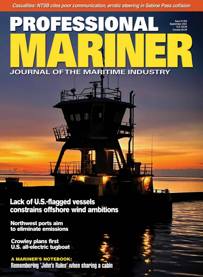 Professional-Mariner September 01, 2021 Issue Cover
