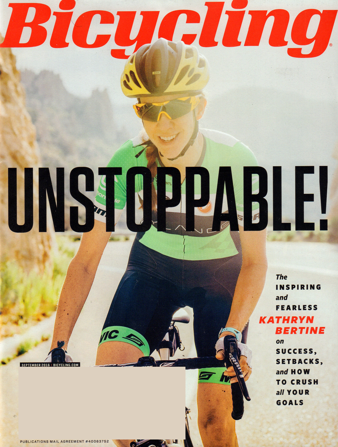 Bicycling September 01, 2016 Issue Cover