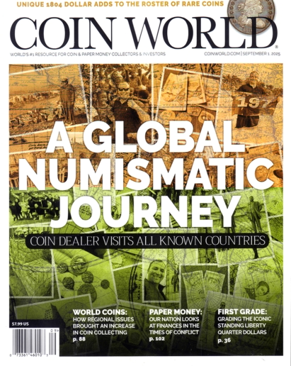Coin World Monthly September 01, 2025 Issue Cover