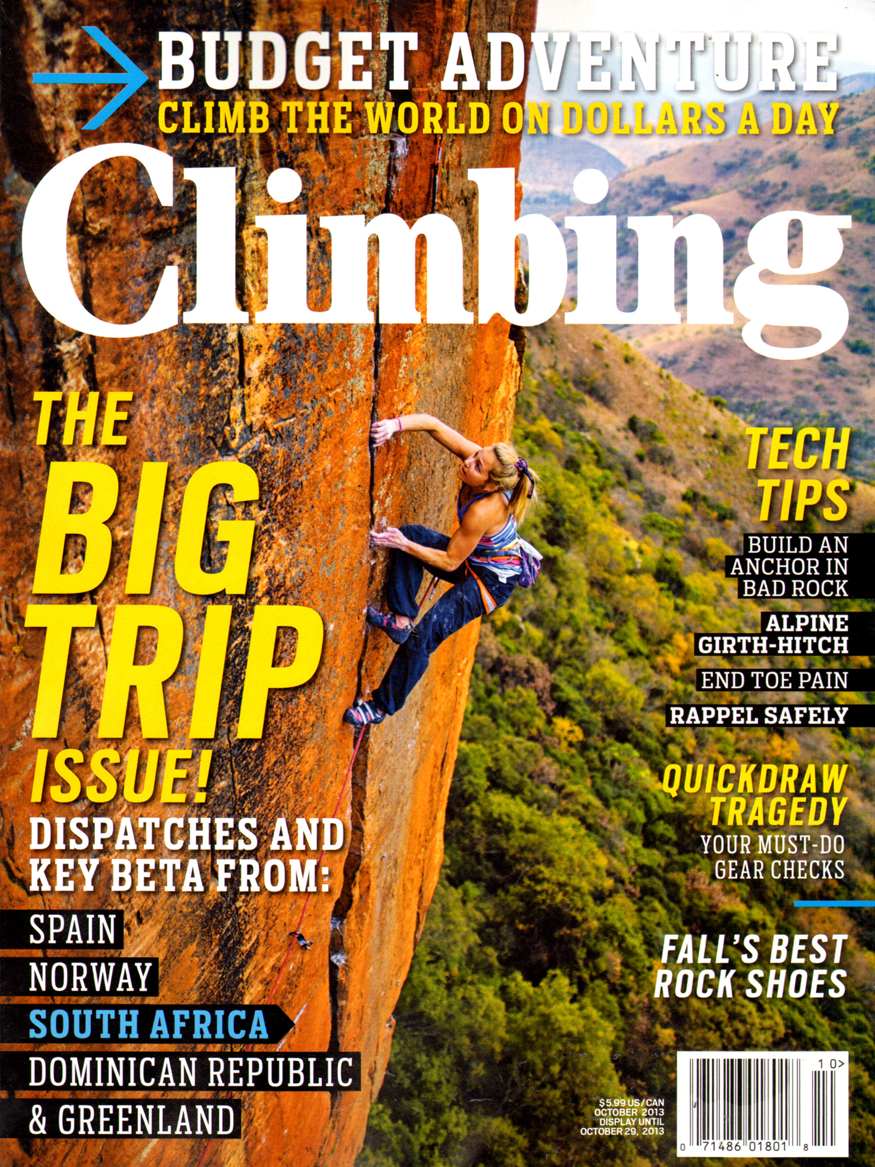 Climbing-Magazine October 01, 2013 Issue Cover
