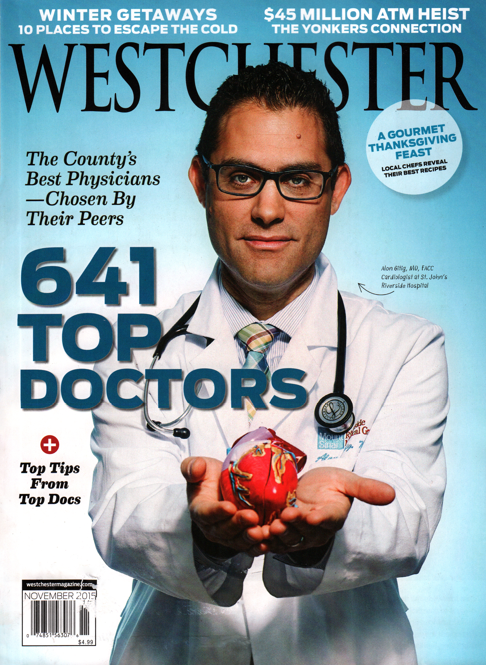 Westchester-Magazine November 01, 2015 Issue Cover