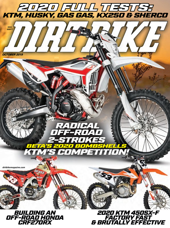 Dirt-Bike October 01, 2019 Issue Cover