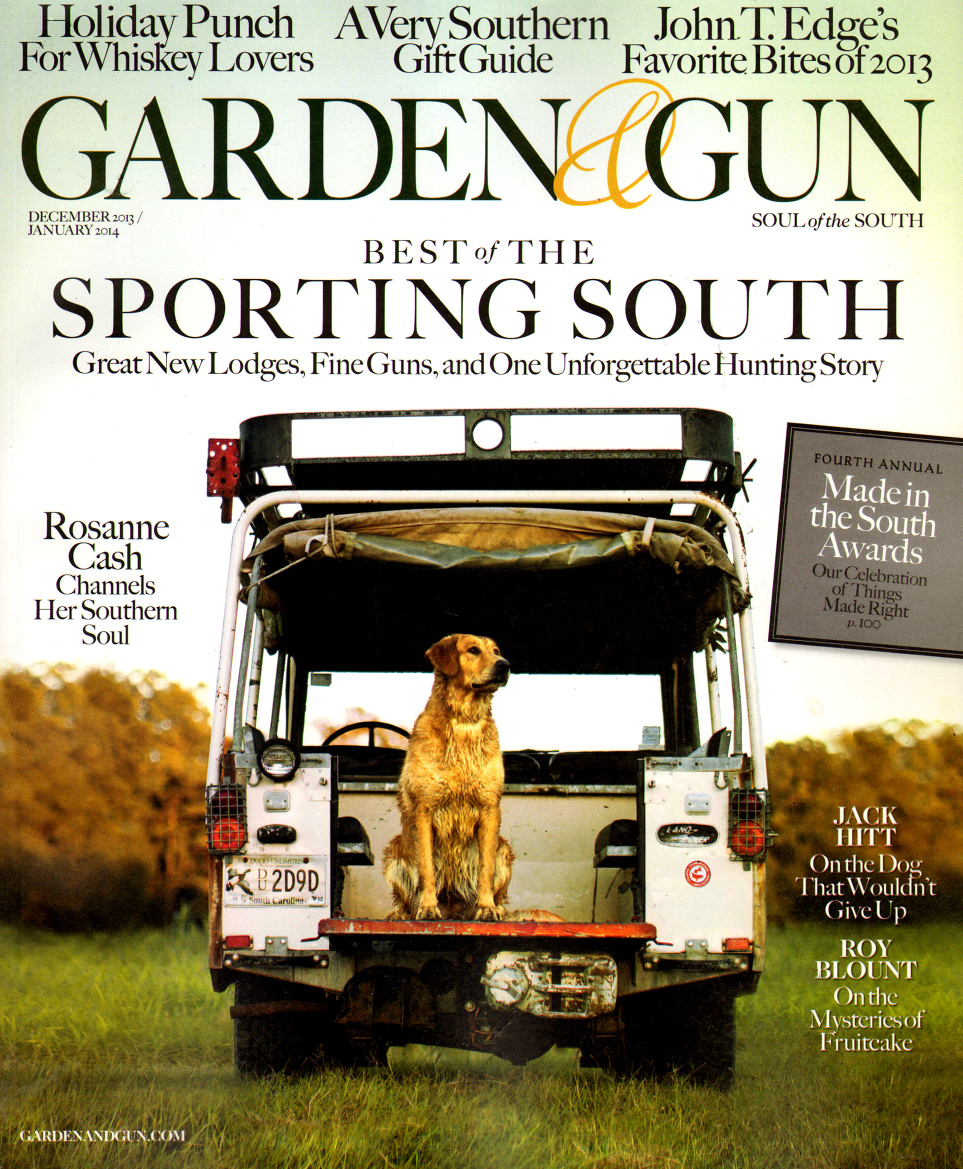 Garden-and-Gun December 01, 2013 Issue Cover