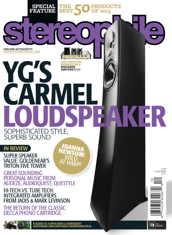 Stereophile December 01, 2015 Issue Cover