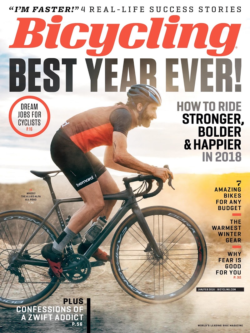 Bicycling January 01, 2018 Issue Cover