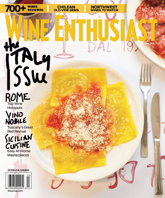 Wine-Enthusiast April 01, 2017 Issue Cover