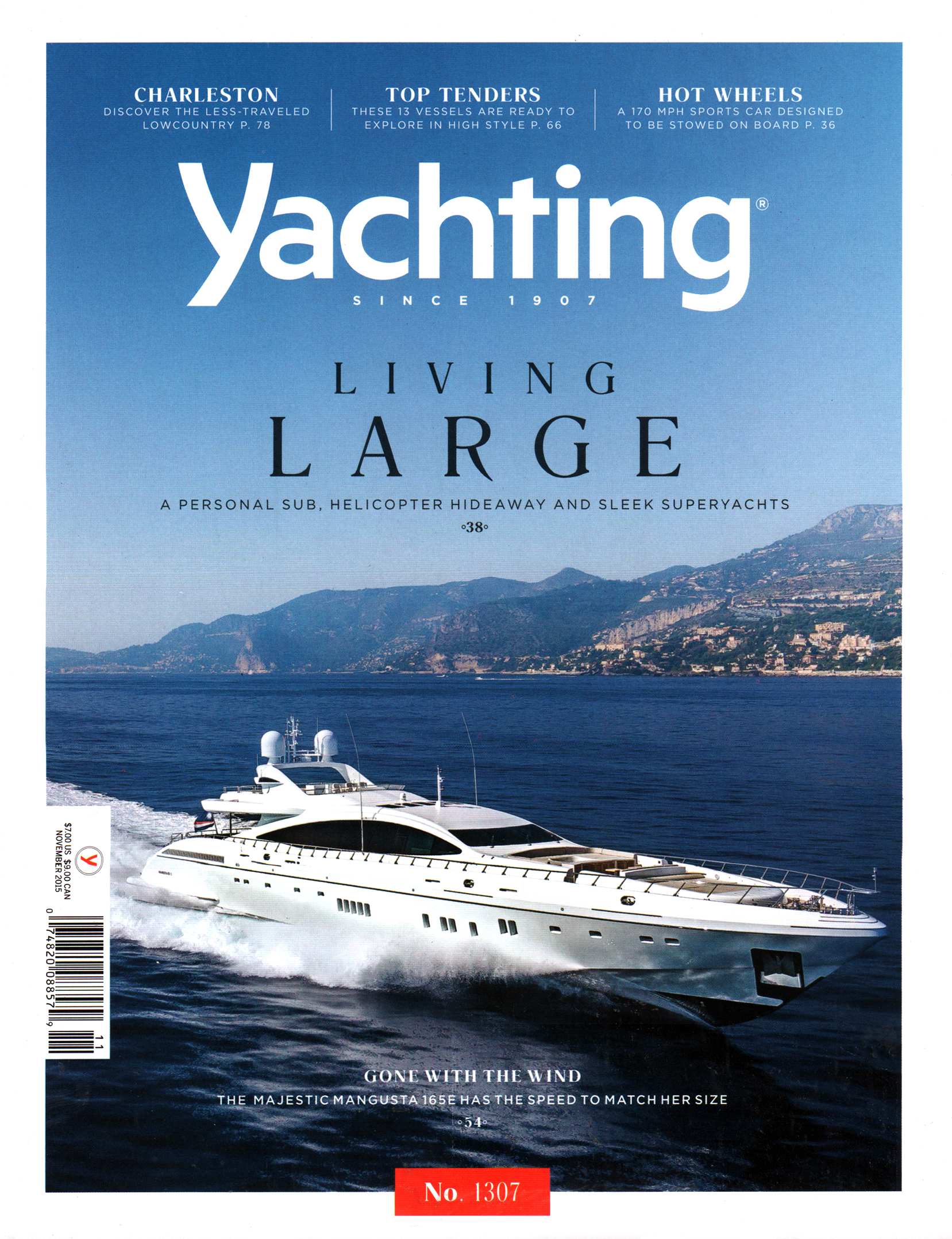 yachting November 01, 2015 Issue Cover