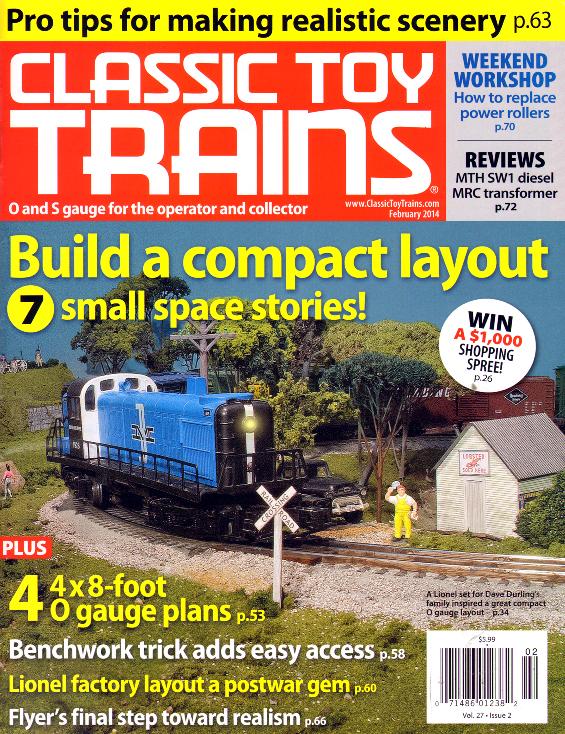 Classic-Toy-Trains February 01, 2014 Issue Cover