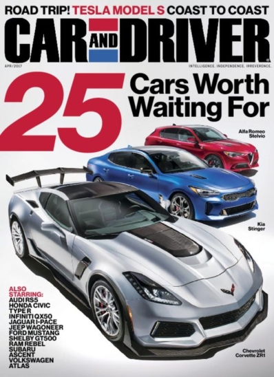 Car And Driver April 01, 2017 Issue Cover