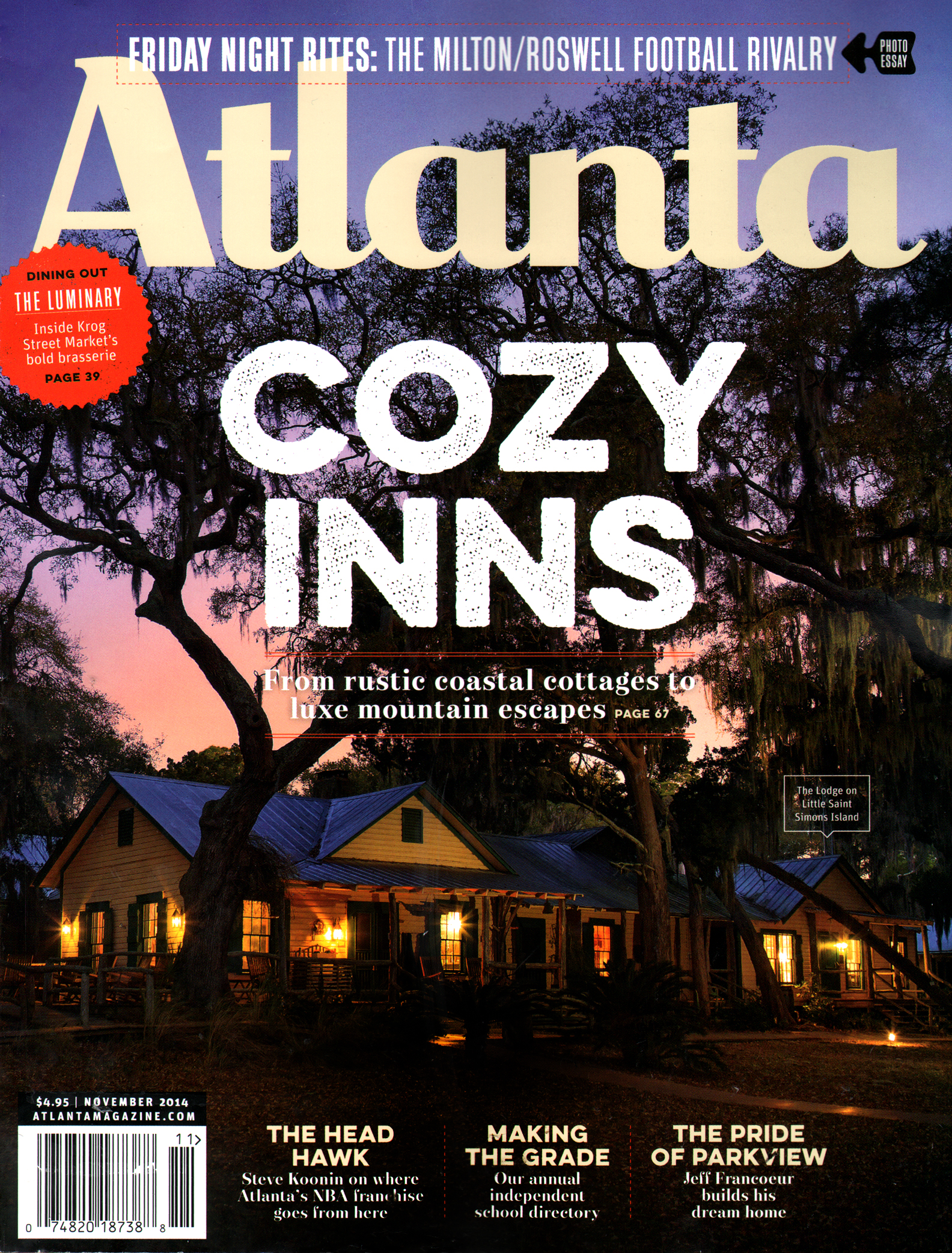 Atlanta-Magazine November 01, 2014 Issue Cover