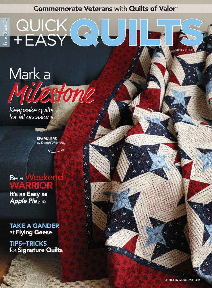 Quick-and-Easy-Quilts June 01, 2021 Issue Cover