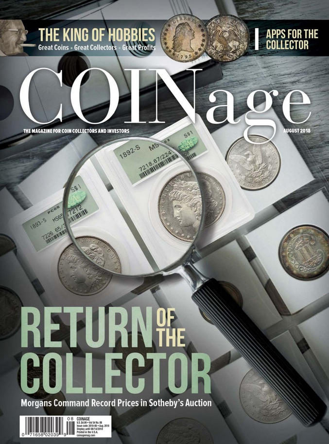 Coinage August 01, 2018 Issue Cover