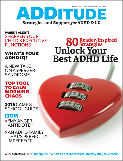 ADDitude March 01, 2016 Issue Cover