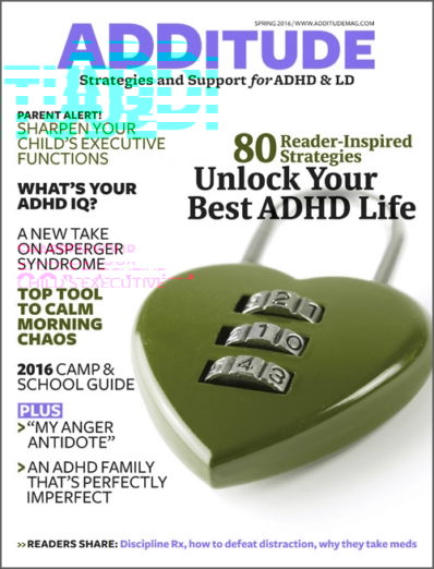 ADDitude March 01, 2016 Issue Cover