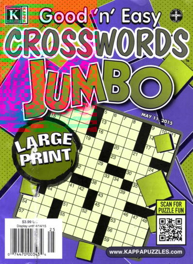 Good N Easy Crosswords Jumbo May 11, 2015 Issue Cover