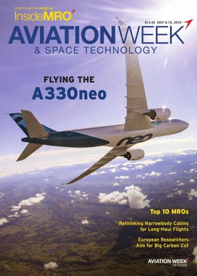 Aviation Week & Space Technology May 06, 2019 Issue Cover