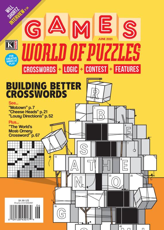 Games-World-of-Puzzles June 01, 2021 Issue Cover
