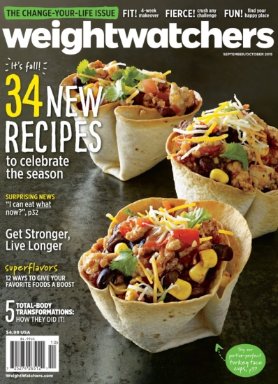 Weight Watchers Magazine September 01, 2015 Issue Cover
