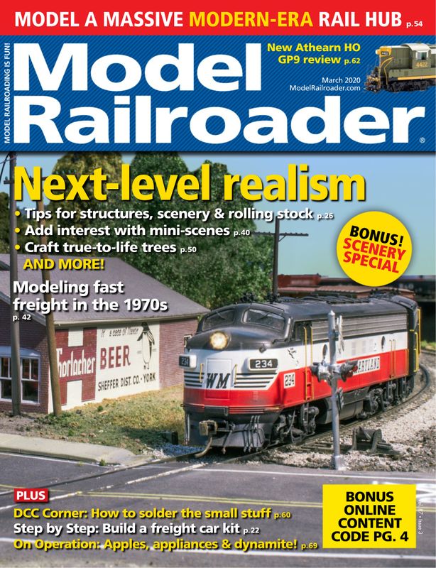 Model-Railroader March 01, 2020 Issue Cover