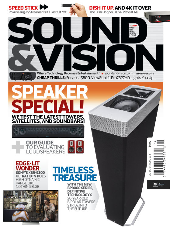 Sound-and-Vision September 01, 2016 Issue Cover