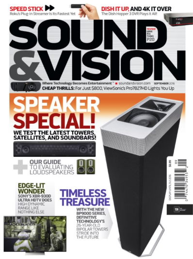 Sound & Vision September 01, 2016 Issue Cover