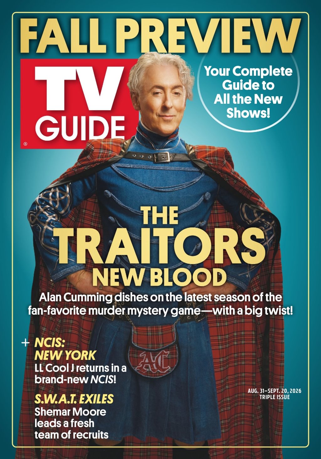 TV Guide August 31, 2026 Issue Cover