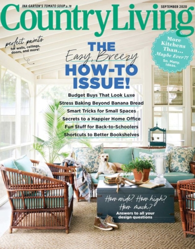 Country Living September 01, 2020 Issue Cover