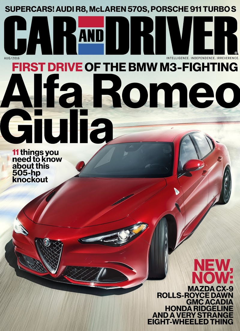 Car-And-Driver August 01, 2016 Issue Cover