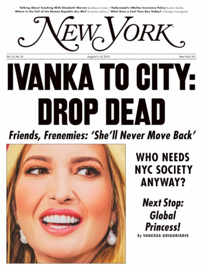 New York Magazine August 05, 2019 Issue Cover
