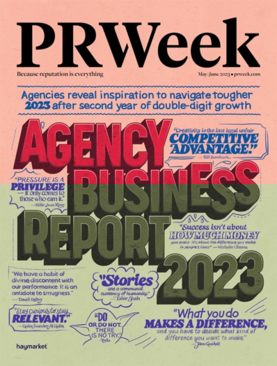 PRWeek May 01, 2023 Issue Cover