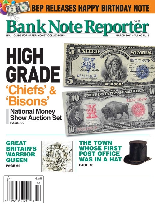 Bank-Note-Reporter March 01, 2017 Issue Cover