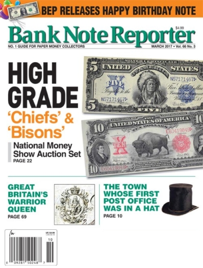 Bank Note Reporter March 01, 2017 Issue Cover