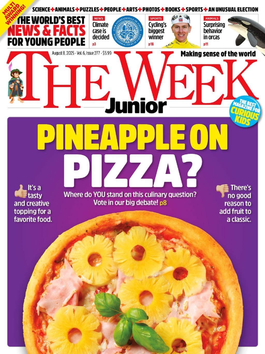 The-Week-Junior August 08, 2025 Issue Cover