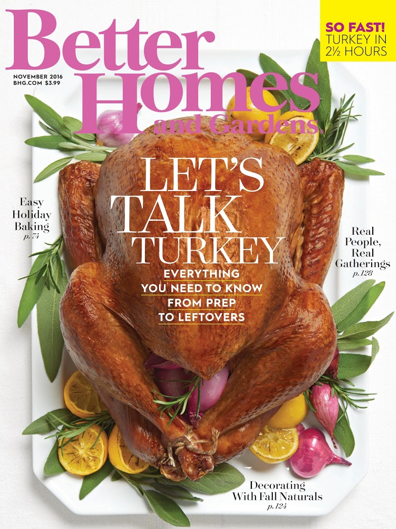 Better-Homes-and-Gardens November 01, 2016 Issue Cover